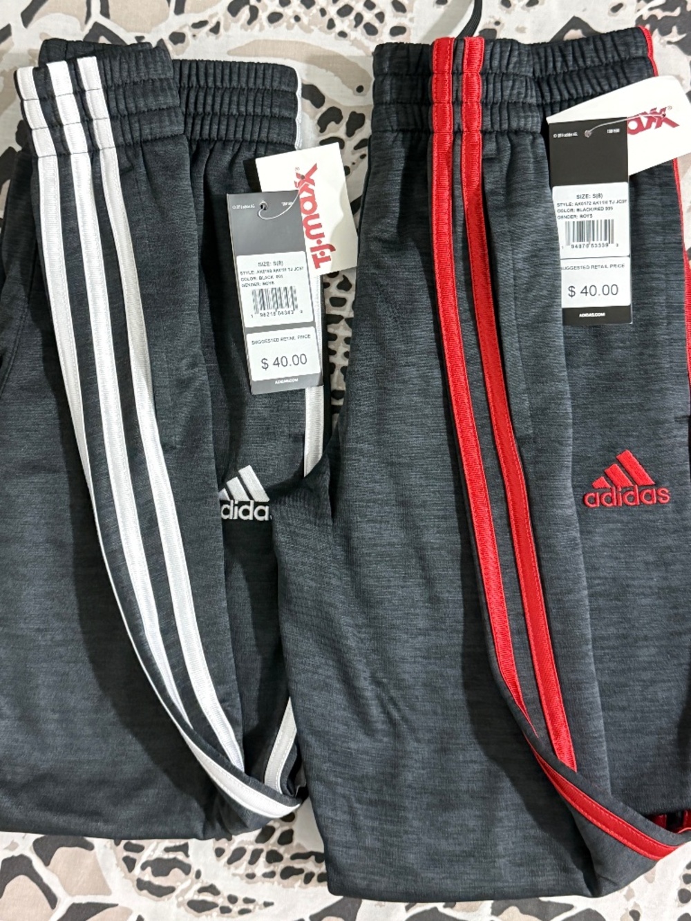 Adidas kids sweatpants Size 8 NWT